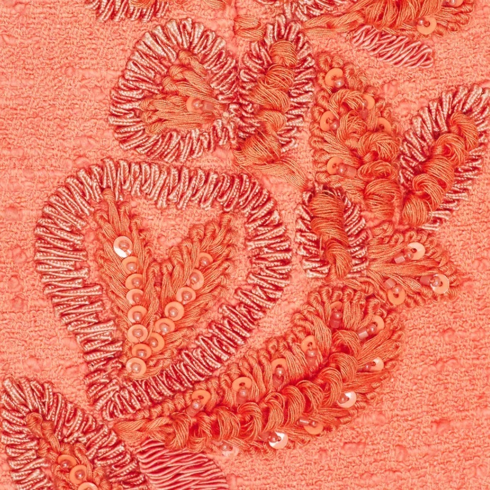 New CAROLINA HERRERA Runaway Embroidered Mini Dress In Pink Size 6 - Picture 11 of 16